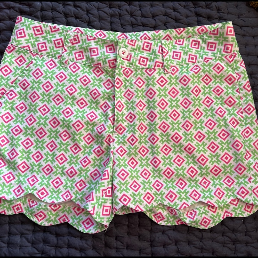 Birdies and Bows Scalloped Golf Shorts
